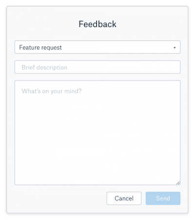 generic feedback forms aren't the best way to collect feedback